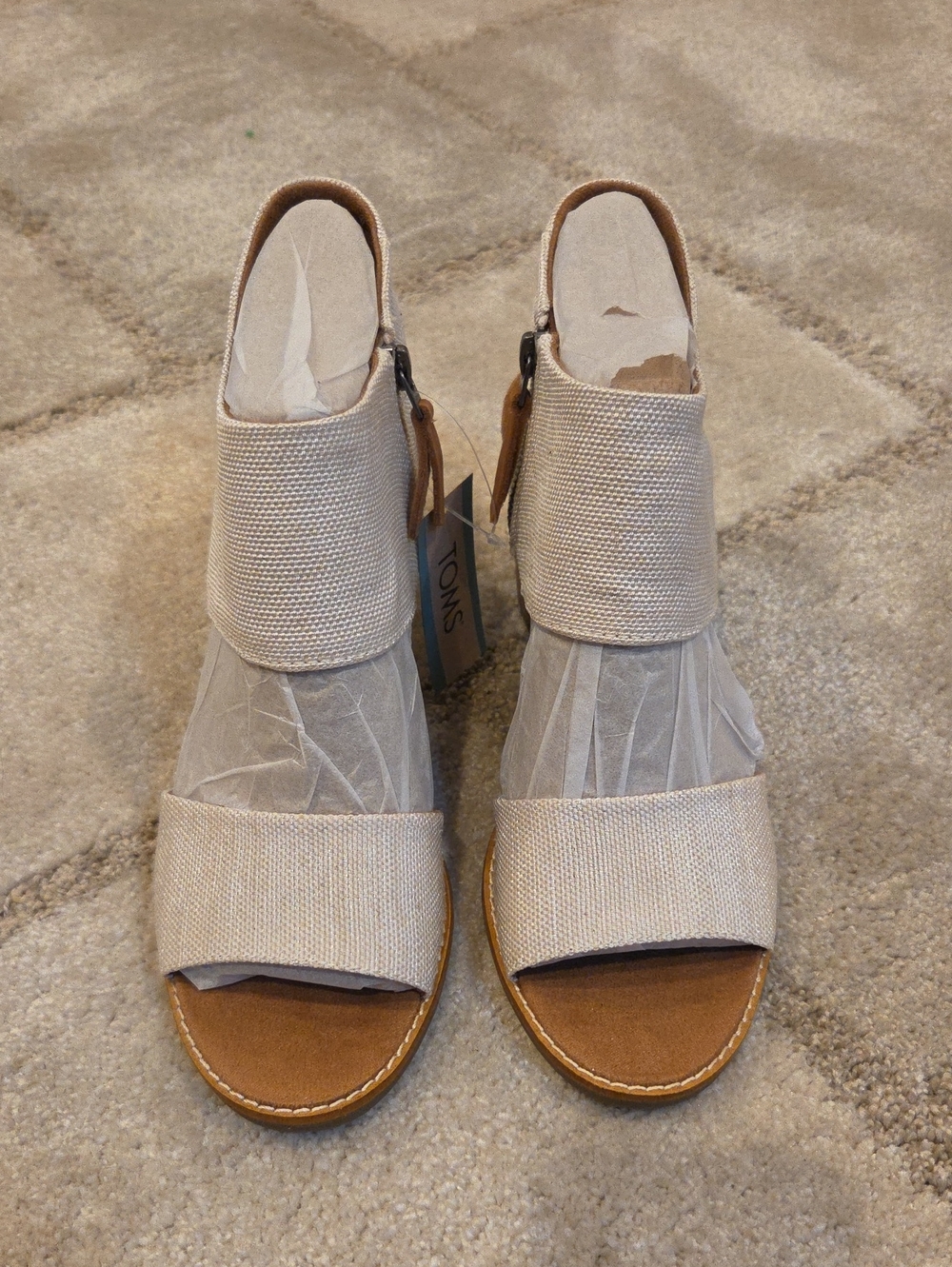 Toms Majorca Cutout Sandal In Natural Yarn Dye